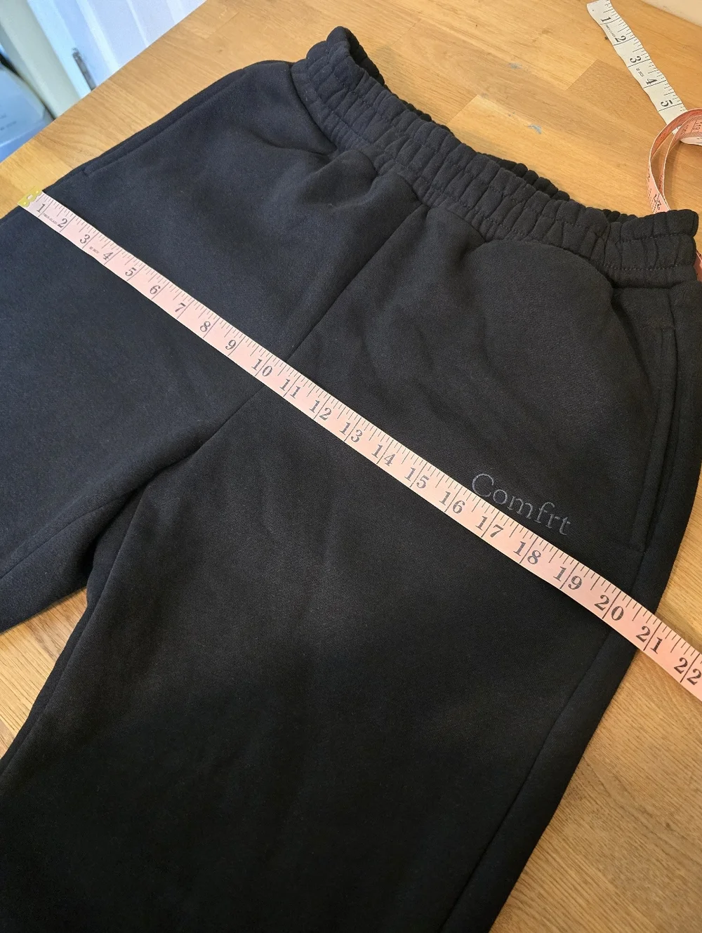 Comfrt High Rise Pull-On Jogger Signature Sweatpants Loungewear Black S